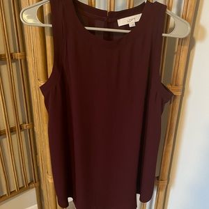 Loft maroon tank top